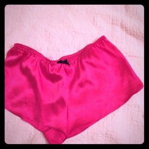 Silky pink nighty shorts